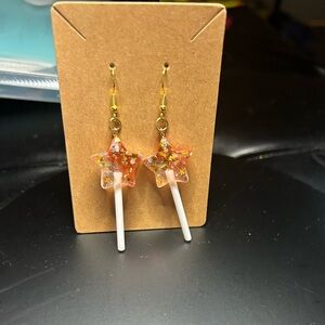 B2G2 Sparkle Star Lollipop Earrings